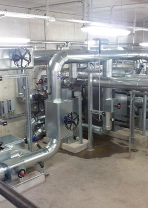 Regenerative Kälteerzeugung mit Flusswasser für das RoMed Klinikum in Rosenheim © Duschl Ingenieure